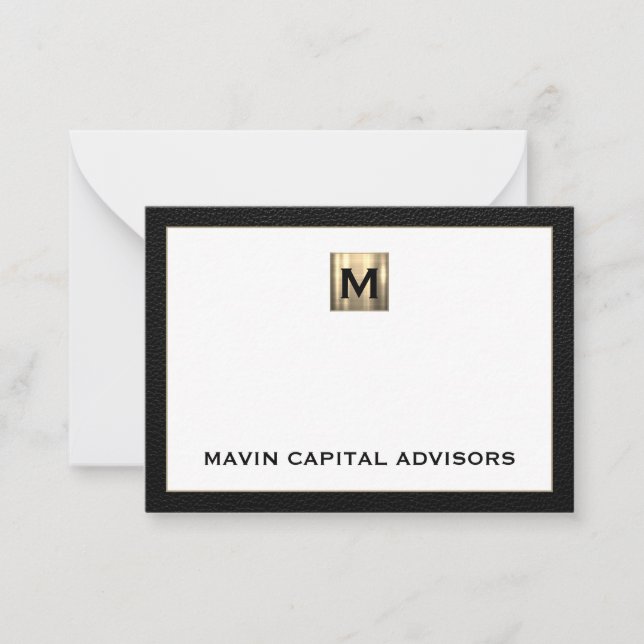 Tarjeta Pequeña Elegante Gracias Notecard para los profesionales (Anverso)
