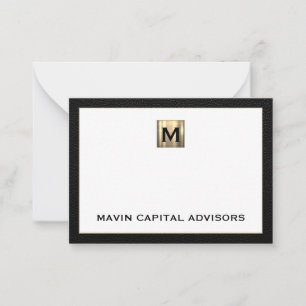 Tarjeta Pequeña Elegante Gracias Notecard para los profesionales
