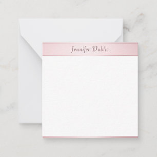 Tarjeta Pequeña Elegante guión de oro Rosa moderno con caligrafía 
