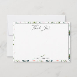 Tarjeta Pequeña Elegante Jardín Botánico Gracias