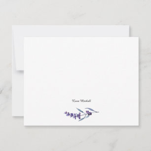 Tarjeta Pequeña Elegante lavanda floral