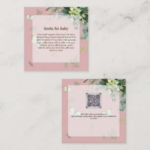 Tarjeta Pequeña Elegante libro de vegetación pide poesía niños o C