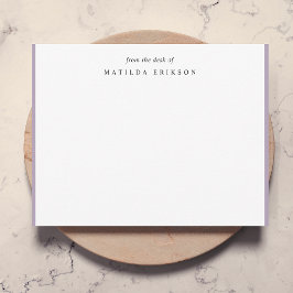 Tarjeta Pequeña Elegante Lilac Púrpura Femenino De La Mesa De