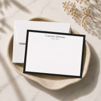 Elegante Lujo Minimalista Boutique Negro/Blanco