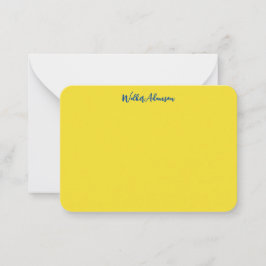 Tarjeta Pequeña Elegante, Lujo y Chic Nombre Dorado