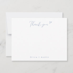 Tarjeta Pequeña Elegante Mano Azul Polvoriento Dibujado Bow Gracia