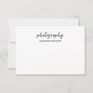 Tarjeta Pequeña Elegante Minimal Simple Negocio Moderno