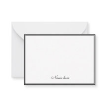 Elegante minimalista elegante & blanco dos bordes