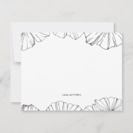 Tarjeta Pequeña Elegante minimalista Ginkgo Biloba