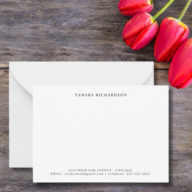 Tarjeta Pequeña Elegante minimalista personalizado (Subido por el creador)
