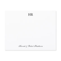 Elegante Minimalista Personalizado Monograma de Pa