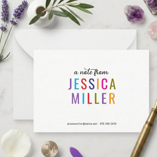 Tarjeta Pequeña Elegante Minimalista Verde Oliva Dos Bordes
