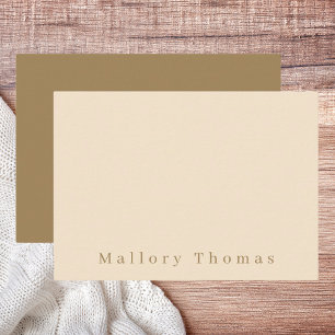 Tarjeta Pequeña Elegante Moda Estacionamiento personal de marfil b