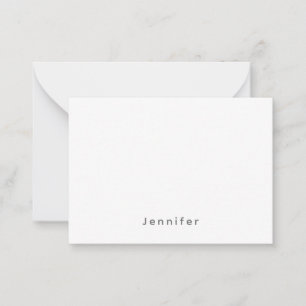 Tarjeta Pequeña Elegante Moderno Plano Profesional Nombre Propio