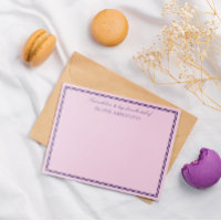 Elegante morado rosado enviado con amor y abrazos
