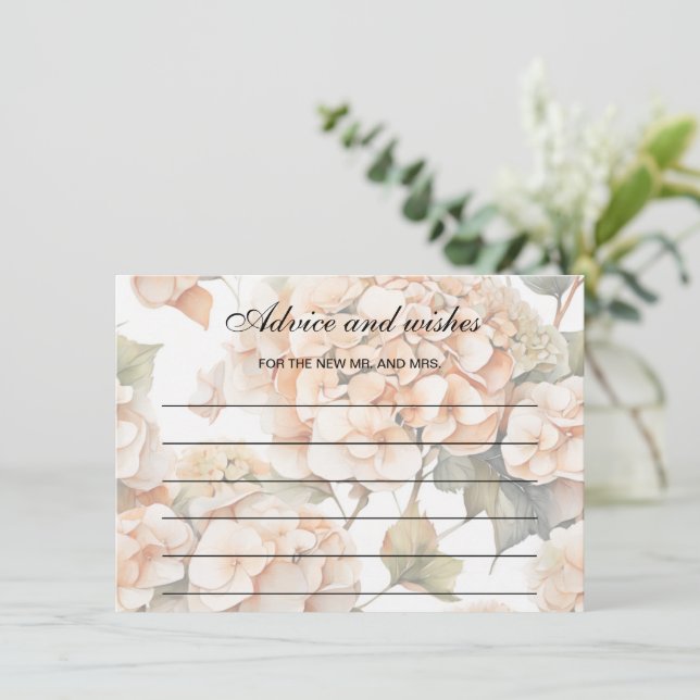 Tarjeta Pequeña Elegante naranja verde blanco boho acuarela floral (Anverso de pie)