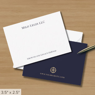 Tarjeta Pequeña Elegante negocio Minimalista