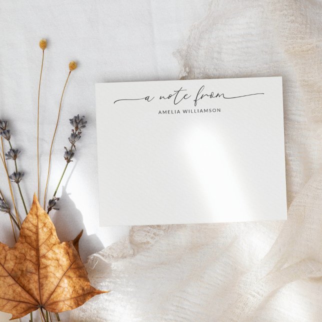 Tarjeta Pequeña Elegante Nombre personalizado de caligrafía de esc (Subido por el creador)