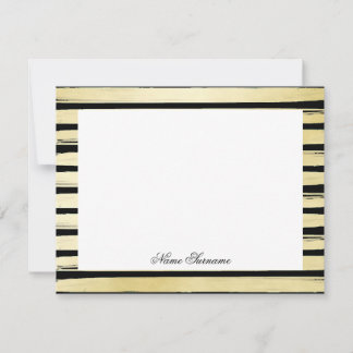 Tarjeta Pequeña Elegante nombre personalizado Relieve metalizado d