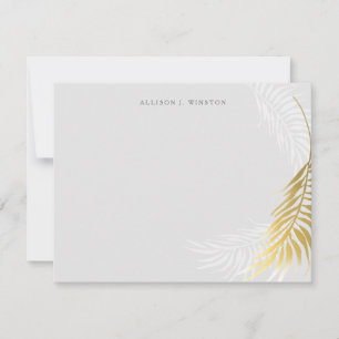 Tarjeta Pequeña Elegante Palm Deja Estacionamiento Personalizado