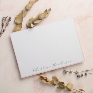 Tarjeta Pequeña Elegante planicie rosa de Rubor