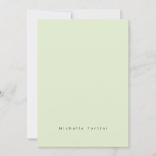 Tarjeta Pequeña Elegante Plano Simple Minimalista