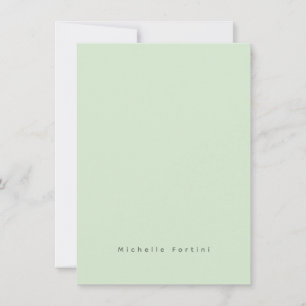 Tarjeta Pequeña Elegante Plano Simple Minimalista