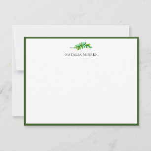 Tarjeta Pequeña Elegante Rama de Palm Island
