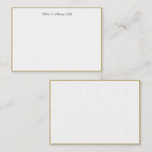 Tarjeta Pequeña Elegante sencilla y moderna pareja Boda con textur