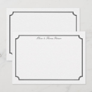 Tarjeta Pequeña Elegante sencillo clásico marco inmobiliario Boda