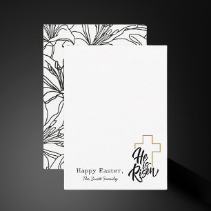 Tarjeta Pequeña Elegante Simple Moderno Minimalista Fiesta de Pasc
