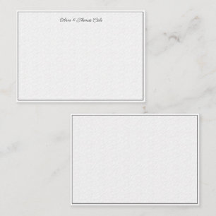 Tarjeta Pequeña Elegante simple y moderna pareja Boda de onda text