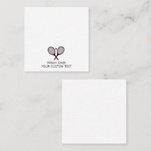 Tarjeta Pequeña Elegante Tenis Personalizado Stationery