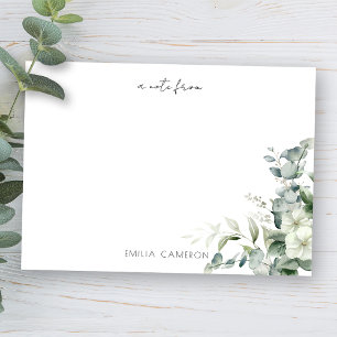 Tarjeta Pequeña Elegante vegetación eucalipto