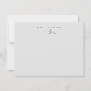 Tarjeta Pequeña Elegante vegetación personalizada simple