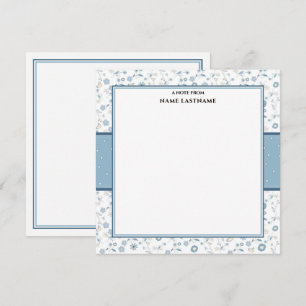 Tarjeta Pequeña Elegante Vintage Shabby Chic Floral Gracias