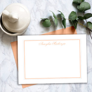 Tarjeta Pequeña Elegante y blanco personalizado