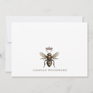 Tarjeta Pequeña Elegante y personalizado logotipo de la reina de a