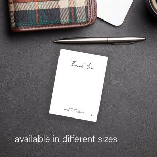 Tarjeta Pequeña Elegante y simple escritura de moda moderna gracia