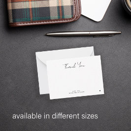 Tarjeta Pequeña Elegante y simple escritura de moda moderna gracia