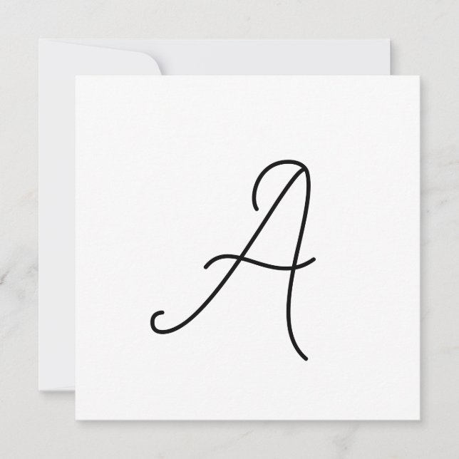 Tarjeta Pequeña Elija su propia carta | Estilo de letra: Alejandrí (Anverso)