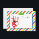 Tarjeta Pequeña Elmo Striped Birthday Gracias Cartas<br><div class="desc">Gracias a todos por venir a su fiesta de cumpleaños con estas tarjetas de agradecimiento de Elmo a rayas arcoiris. © 2014 Sesame Workshop. www.sesamestreet.org</div>