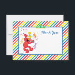 Tarjeta Pequeña Elmo Striped Birthday Gracias Cartas<br><div class="desc">Gracias a todos por venir a su fiesta de cumpleaños con estas tarjetas de agradecimiento de Elmo a rayas arcoiris. © 2014 Sesame Workshop. www.sesamestreet.org</div>