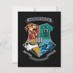 Tarjeta Pequeña Emblema cruzado HOGWARTS™