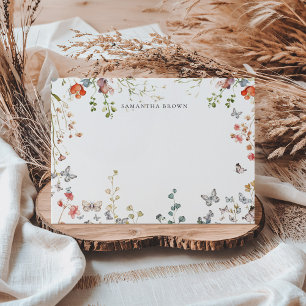 Tarjeta Pequeña En flor silvestre floreciente personalizada