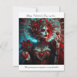 Tarjeta Pequeña Encantador arte de fantasía de amor radiante