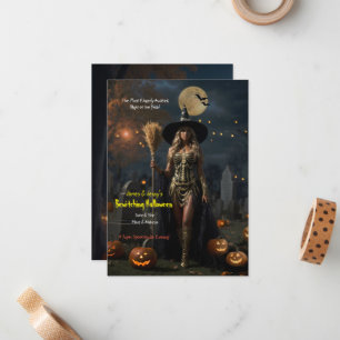 Tarjeta Pequeña Encantador Halloween 