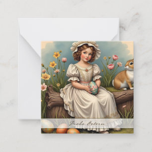Tarjeta Pequeña Encanto de Pascua vintage