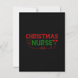 Tarjeta Pequeña Enfermera Regalo Navidad Enfermera