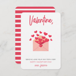Tarjeta Pequeña Enviar a tu manera Día de San Valentín de niños